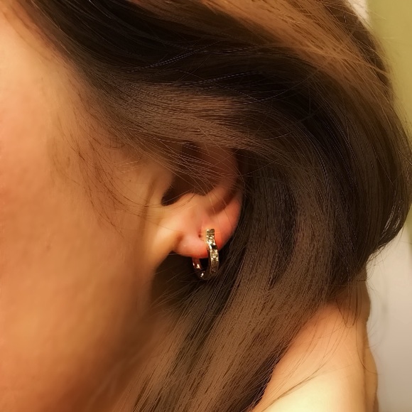 NEW!💙💎HORSE SHOE! BEAUTIFUL CZ EARRING💎💙BLING! - Picture 6 of 8